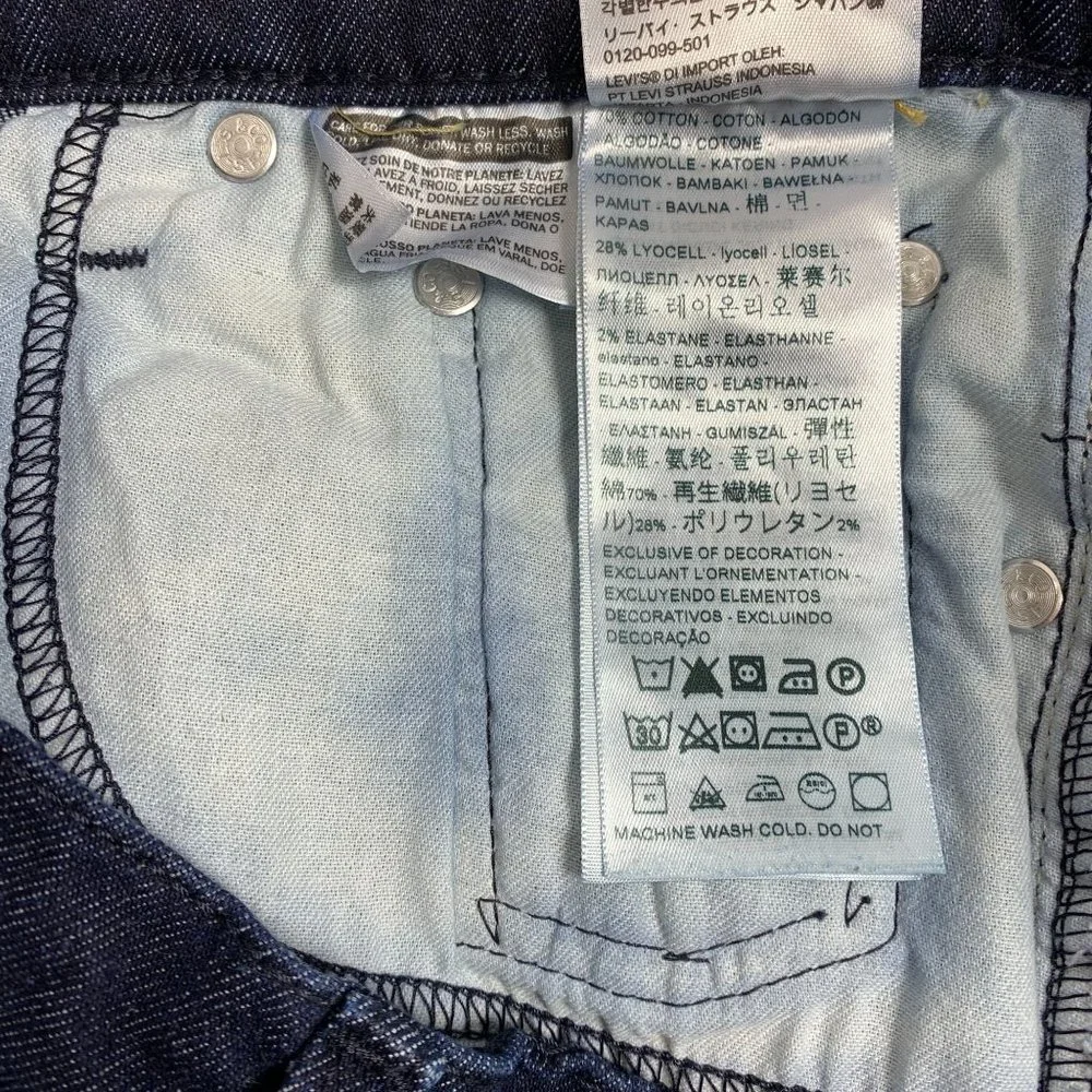 Levi's 514 30" X 32" Straight Fit Dark Wash - Picture 4 of 5